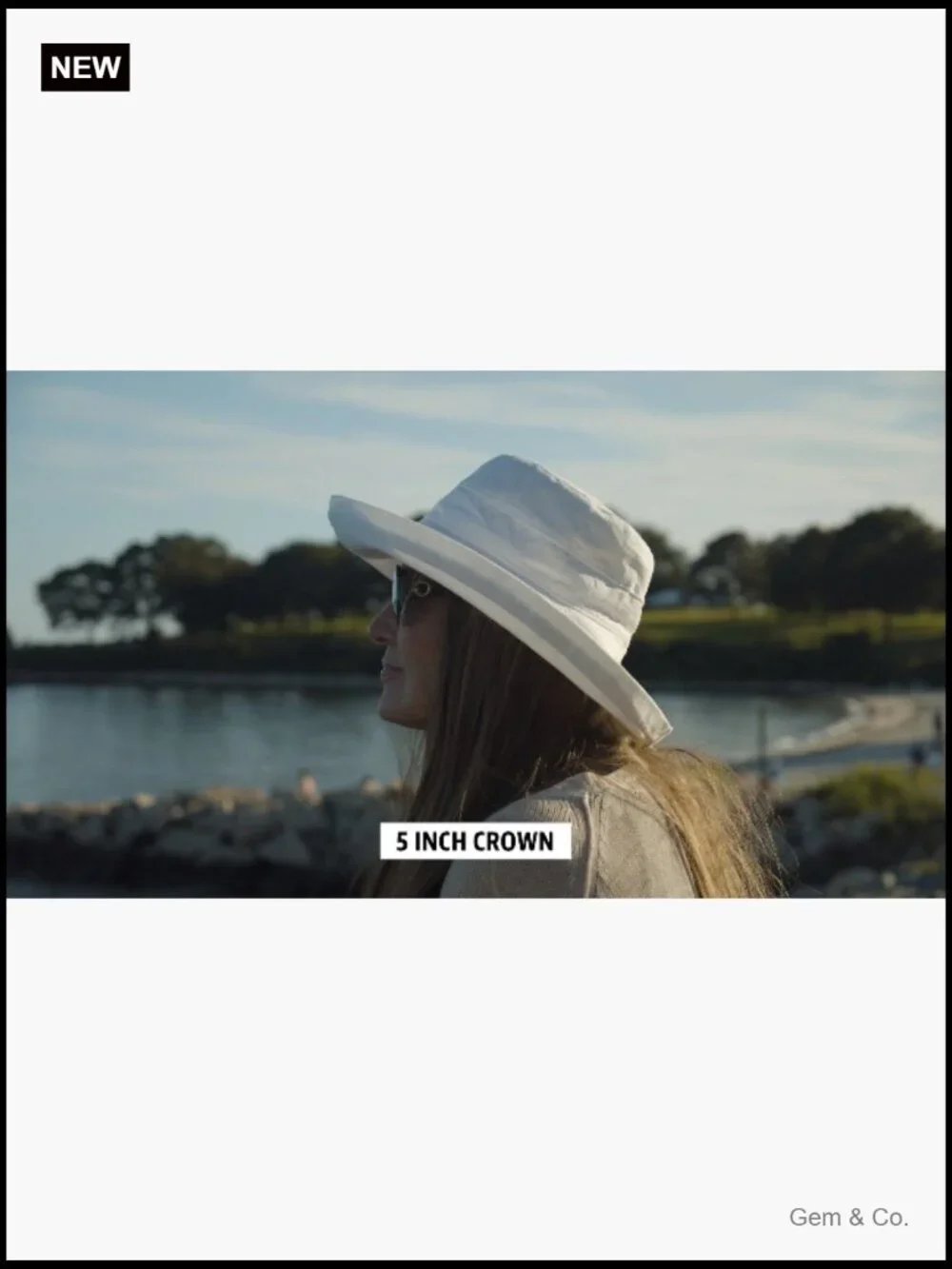 Cotton Big Brim Sun Hat UPF 50+ Adjustable Drawstring Packable Travel